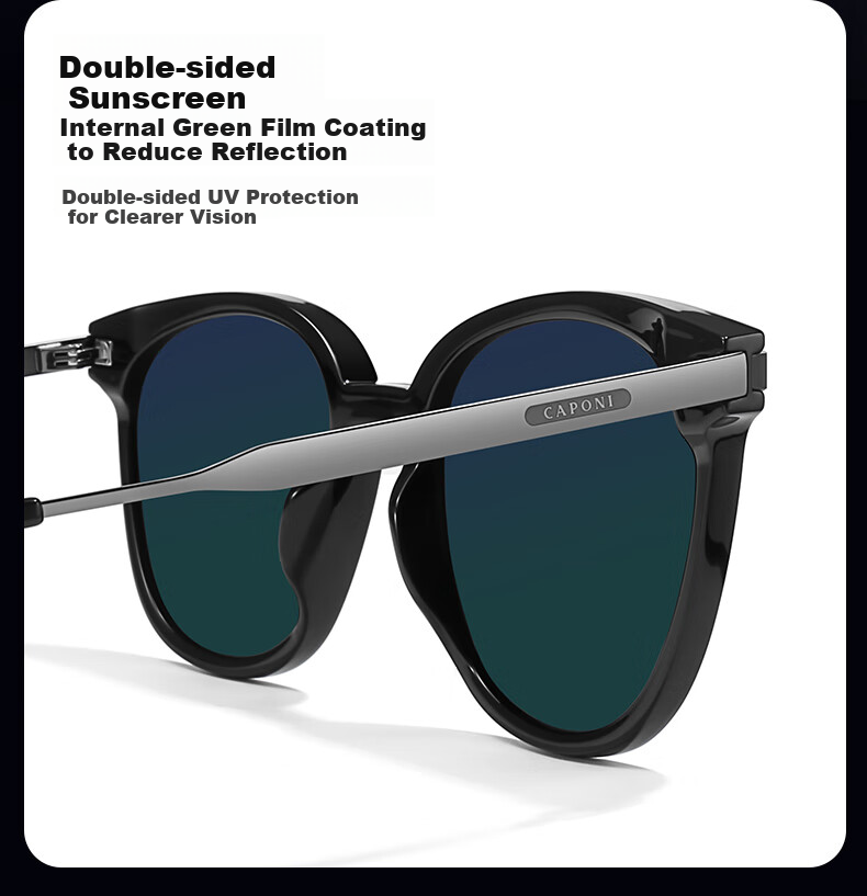 Jiaboli Women's Sunglasses, 2026 New Style, UV Protection, High-Definition, Nylon Frame, Elegant Look, Face-Slimming Effect, for Outdoor Travel 5