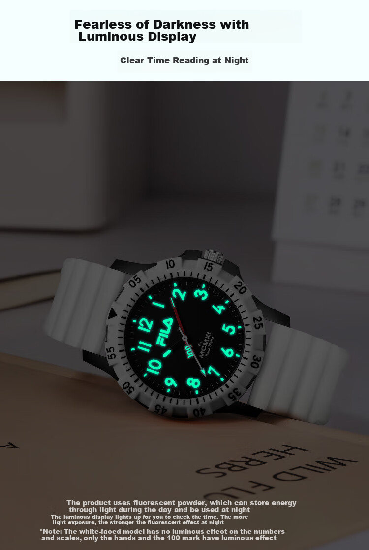FILA Student Watch, Middle And High School Exam Gift for Boys And Girls, Children's Watch, Exam Watch, Sports Watch 6673-002 6