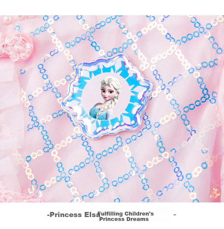 Disney Summer Princess Dress Girls Festival Gift Chinese Style Blue New Chinese Dress Girl Size 140 16