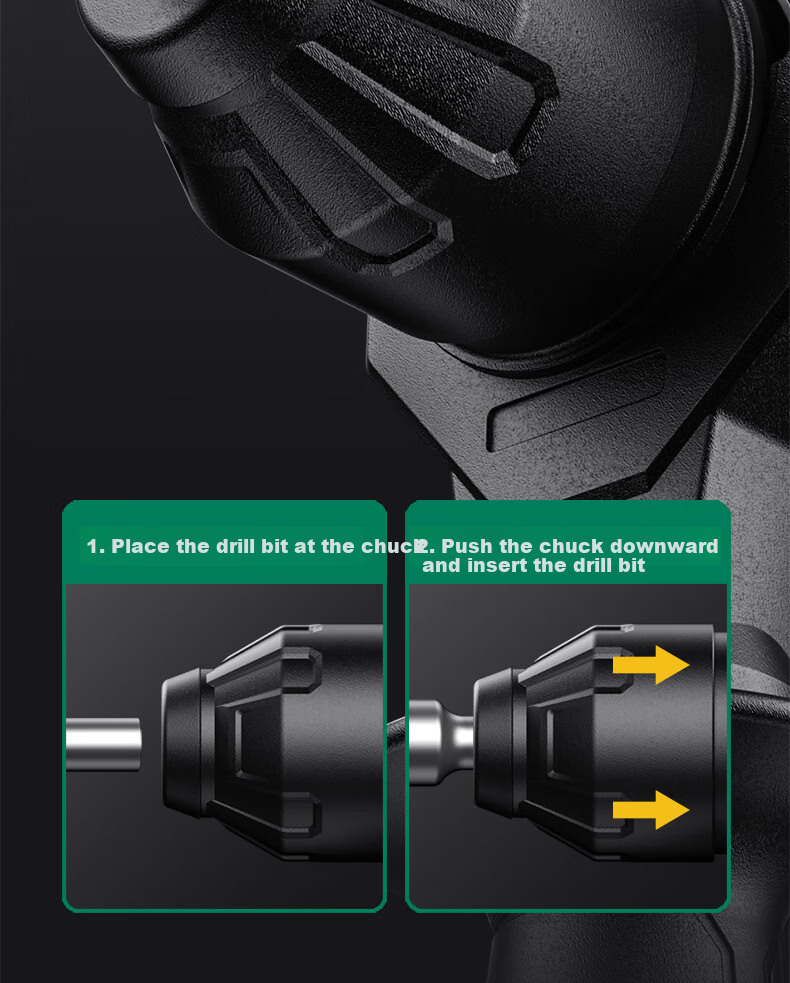 Shida SATA Brushless Lithium-Ion Rotary Hammer Drill, Electric Pick, Impact Drill, High-Power Concrete Wireless Industrial Grade D05729 Standard 23