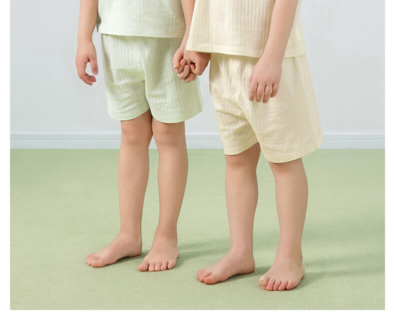 Beitaisi Children's Pajama Set, Summer New Style, Home Wear for Boys And Girls, Short-Sleeved Pure Cotton Loungewear, Cool And Breathable 5