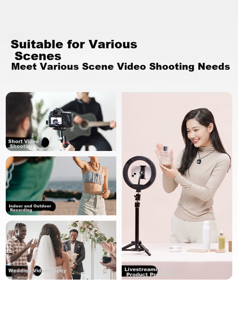 Mailada Wireless Lavalier Microphone for Mobile Live Streaming, Vlog, Outdoor Interviews, Mini Button Microphone, Xiaomibing Microphone X3 One-To Type-C Versio 5