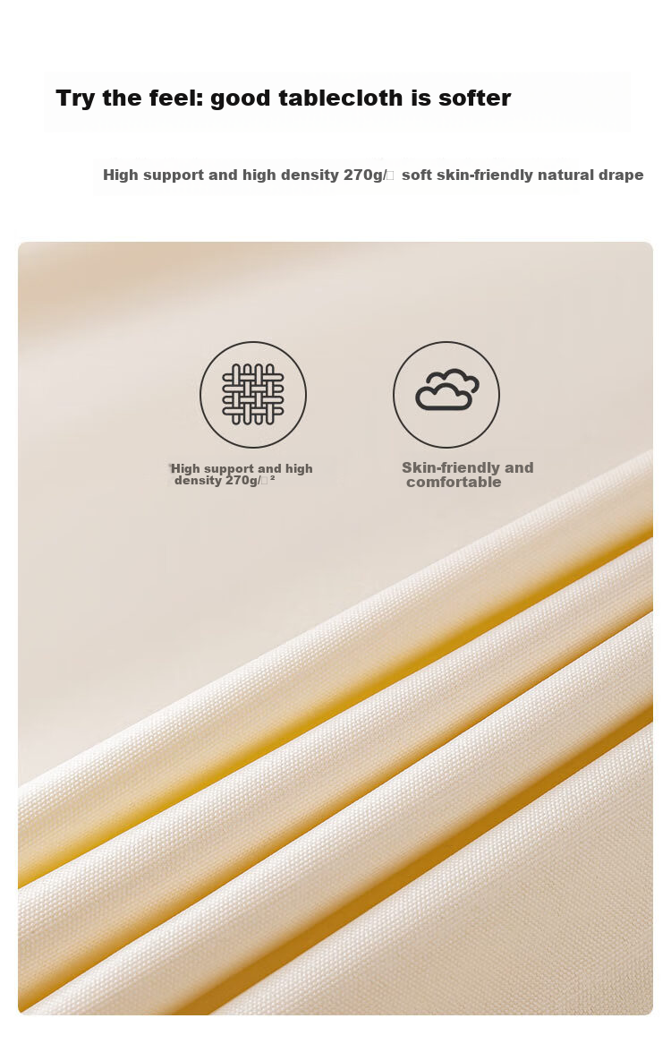 JD Original Round Tablecloth, Waterproof And Oil-Proof, for Hotels, Restaurants, Canteens, Large Round Table Cover, Circular 220cm 4