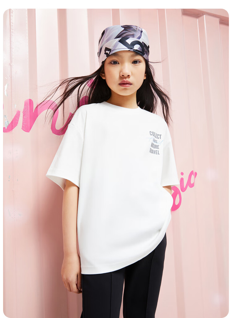 Annil [100% Cotton T-Shirt] Annil Children's Clothing, Boys And Girls Short-Sleeve T-Shirt, Summer Pure Cotton, Wrinkle-Resistant, Elastic Top 2