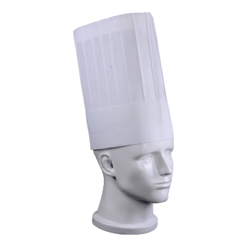 Anshuangli Disposable Chef Hat Non-woven Fabric High Top Adjustable Work Cap Unisex Thickened 20pcs [Jingcang Flash Delivery]