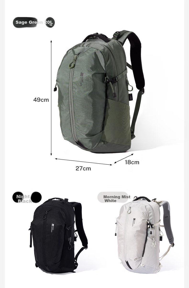 MOBIGARDEN Xiangchuan 2D Day Hiking Backpack, Outdoor Mountaineering Bag, Travel Backpack, NX24664015, Night Black 13