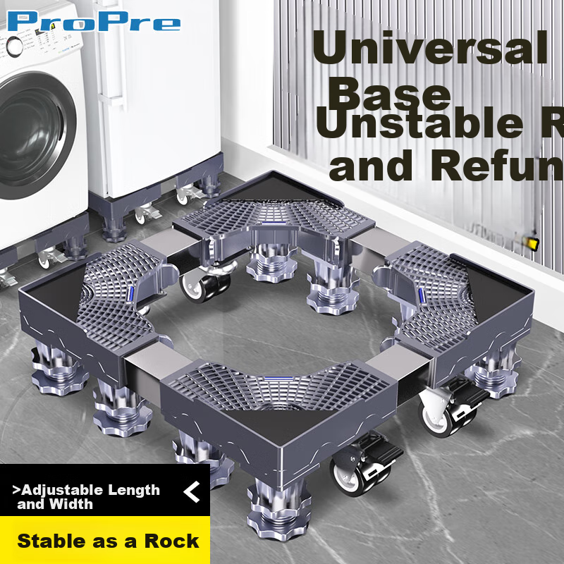 ProPre Washing Machine Base, Movable Drum And Impeller Anti-Slip Shock-Absorbing Foot Pad, Air Conditioner And Refrigerator Height-Increasing Tray