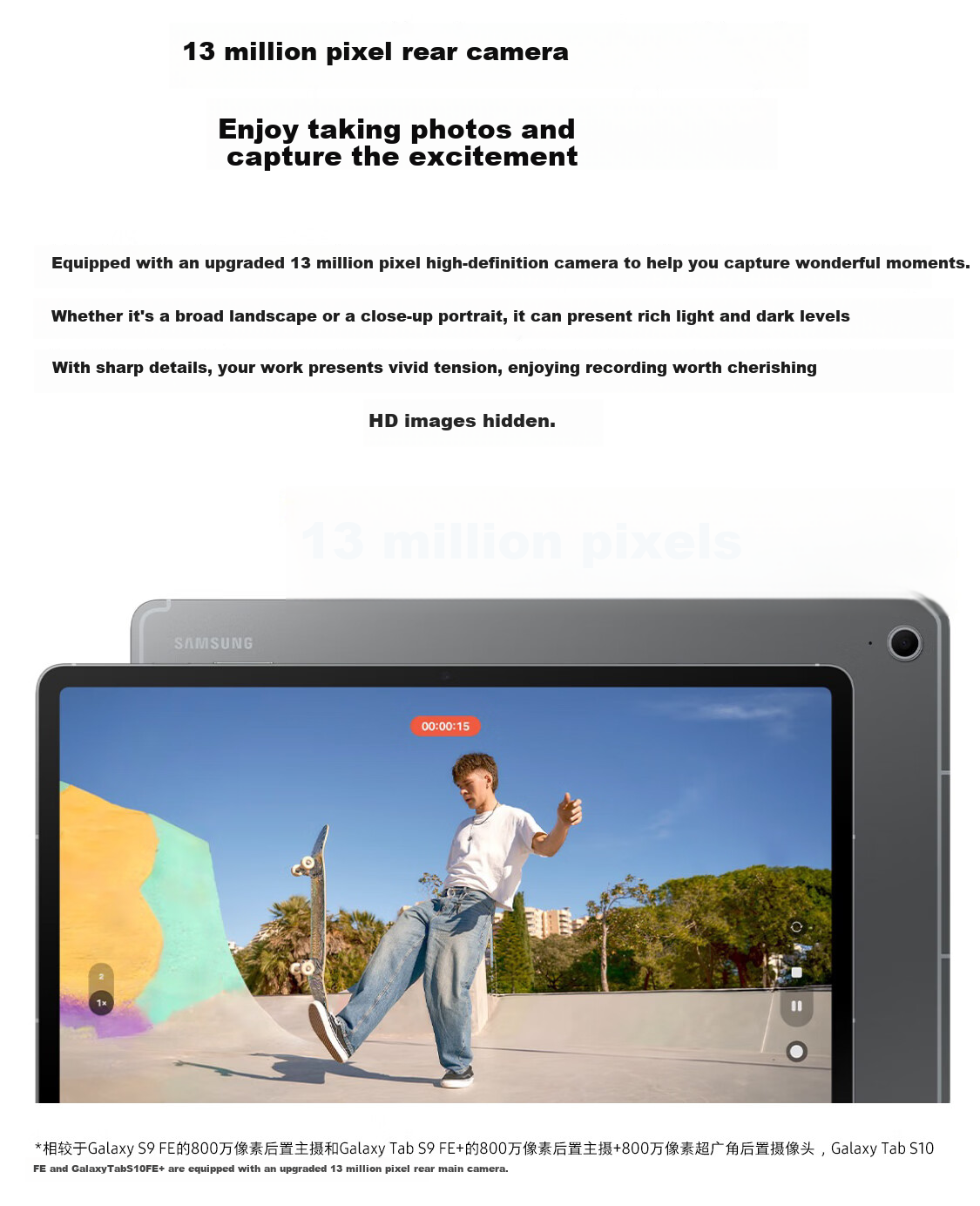 SAMSUNG [Subsidies] S10 FE+ 13.1-Inch 2025 Model Tablet/AI Smart Learning And Office 12GB+256GB Elegant Gray 5G 10