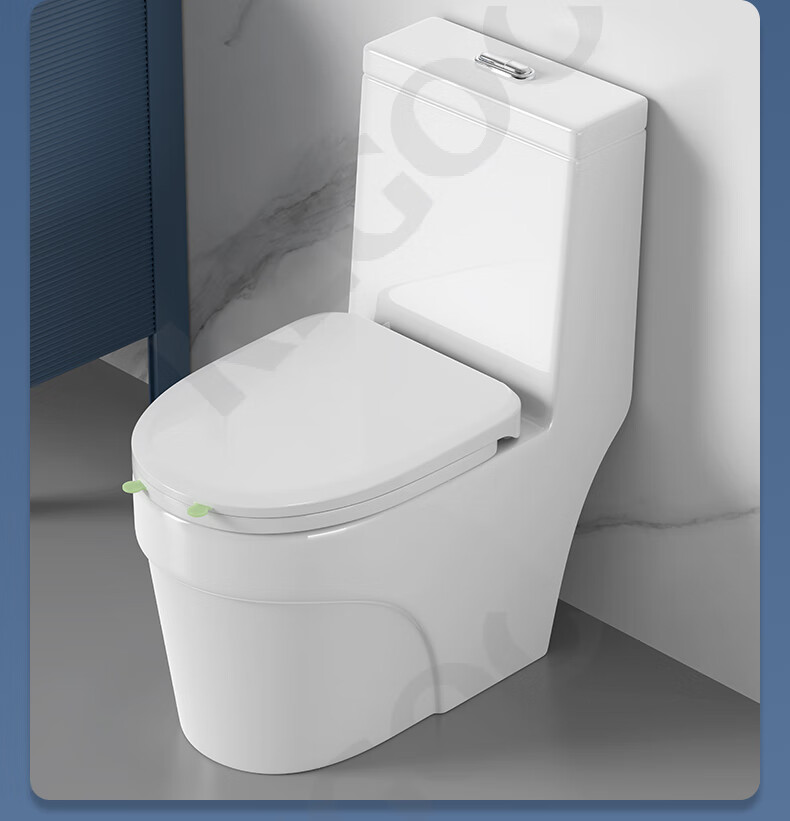 KEGOO Thickened Universal V-Shaped Toilet Seat Cover for Home Old-Style Commode Slow-Closing Cushion Ring Large Footrest Cover K7023 21