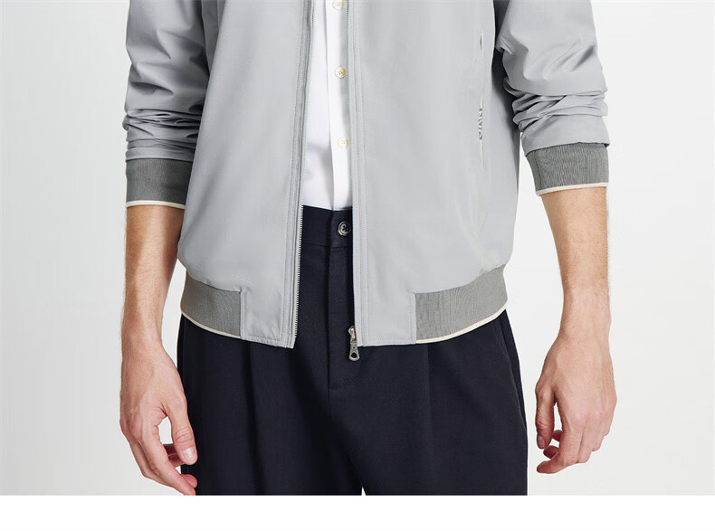 Navigare Men's Triple-Protection Fleece-Lined Jacket, Stand-Up Collar, Commuter Casual Coat, 1331005503 28
