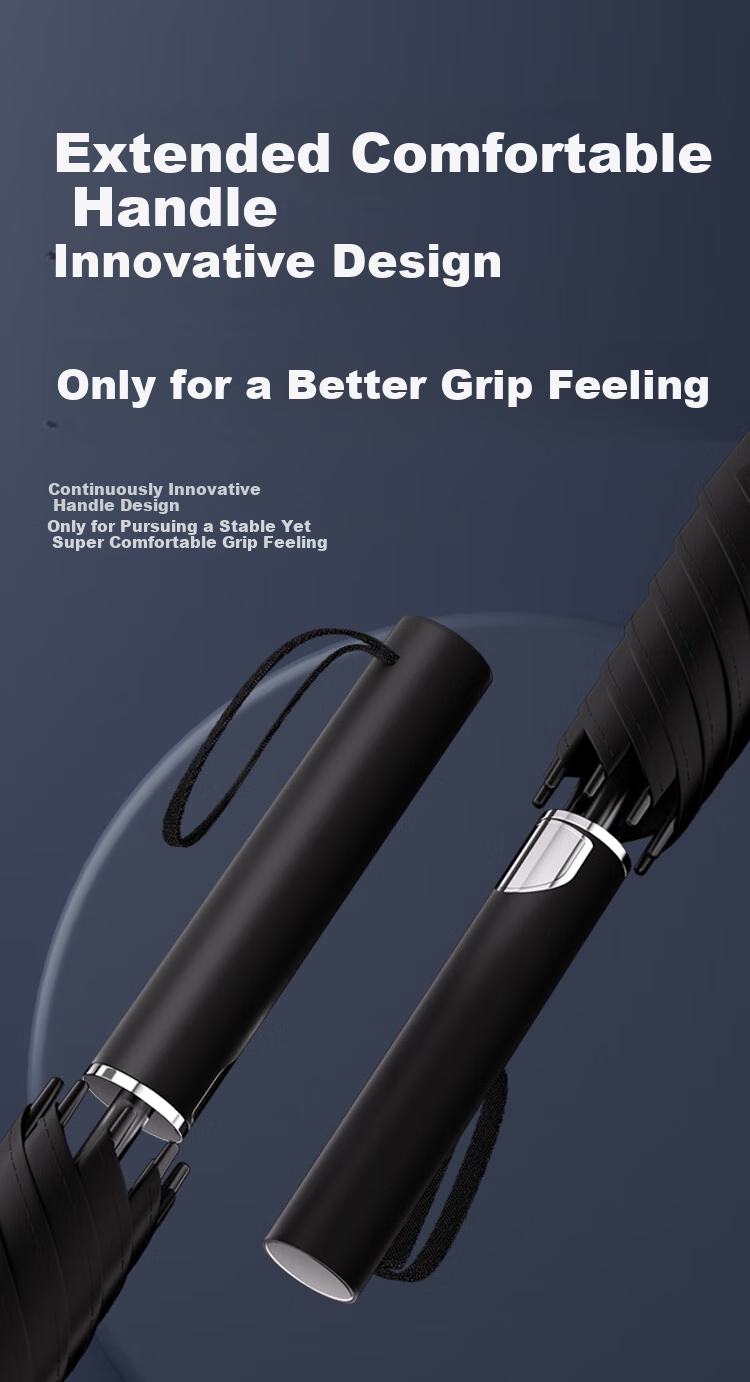 JD Original Black Knight PLUS Umbrella, 8-Rib Long Handle Umbrella, Large Reinforced Men's Waterproof Windproof Umbrella, for Rain And Shine, 25 Inches 116cm 11