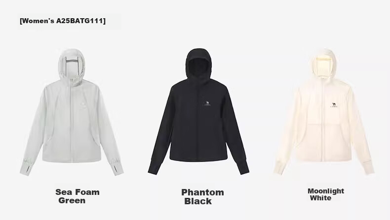 CAMEL Outdoor Original Yarn Sun Protection Jacket Cloud Feel Slim Breathable Sun Protection Coat A25BATG111 S 13