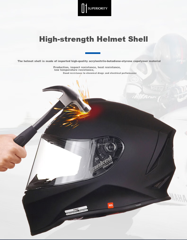 Tanked Racing Motorcycle Helmet T151 Children's Full-Face Anti-Fog 3C Safety Helmet with Lucky Cat Design XXXS 3