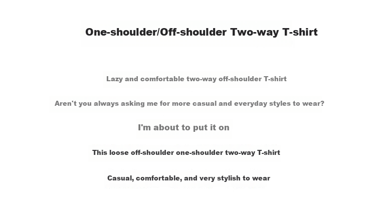 TUCANO Drop-Shoulder Short-Sleeve T-Shirt for Women, 2025 New Summer Style, Off-Shoulder Loose Casual High-End Top, Black, S 2