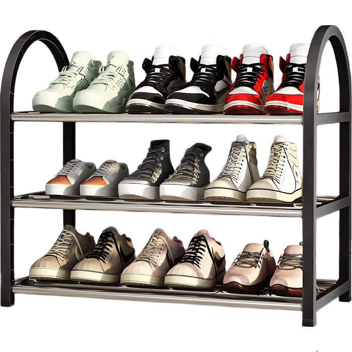 Jing Jiayi 3-Tier 55cm Simple Shoe Rack Multi-Layer Shoe Cabinet for Entrance Living Room Dormitory Rental Storage Shelf
