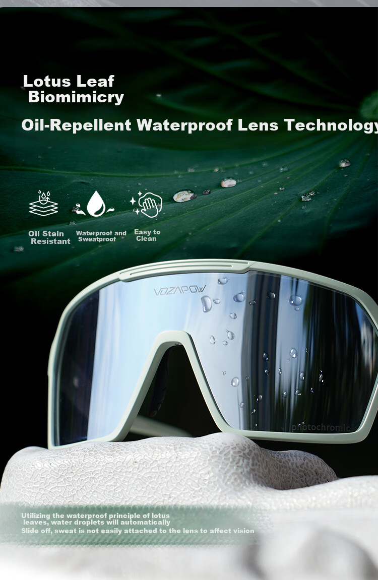 VOZAPOW Polarized Sunglasses for Hiking, Outdoor Sports Goggles, Windproof Cycling Fishing Sunglasses 8
