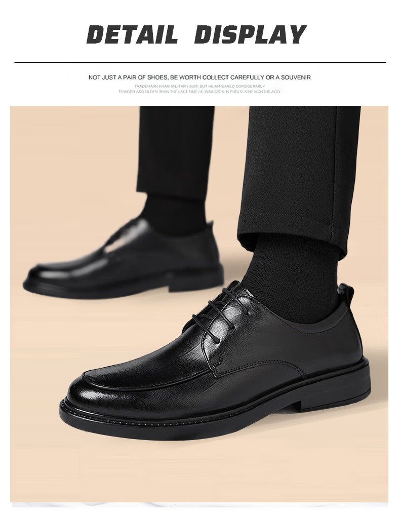 MULINSEN Men's Business Formal Leather Shoes Black Versatile Work Commuting Wedding Shoes RY9023 9