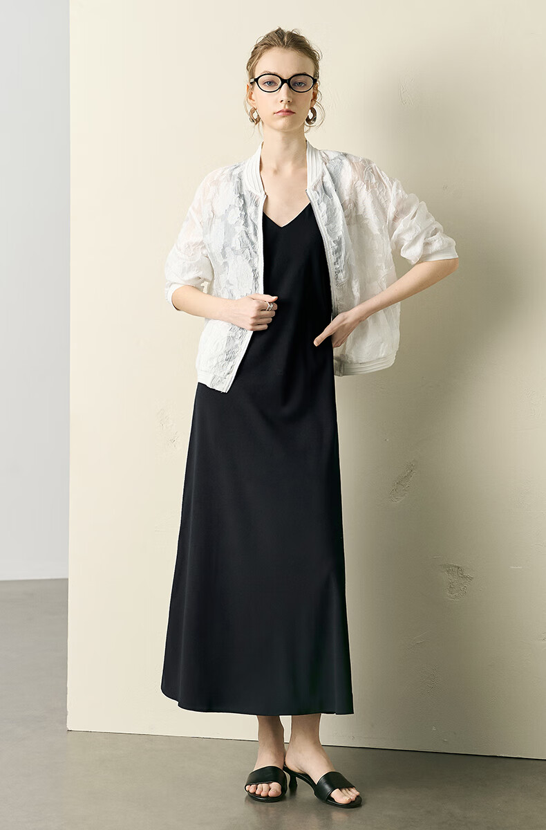 YANYEE White Casual Cardigan for Women Summer 2025 Thin Hollow Crochet Breathable Outerwear White M 18