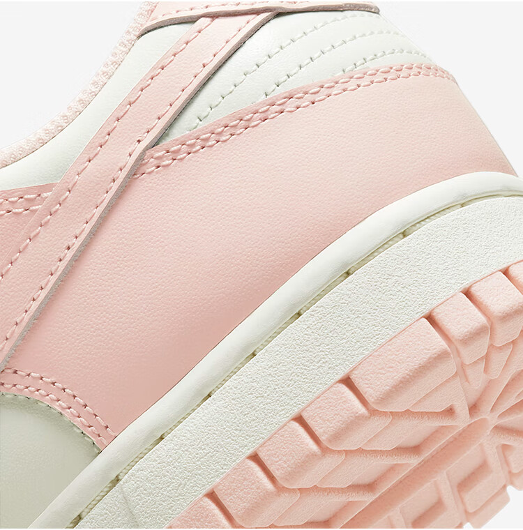 NIKE Women's Casual Skateboarding Shoes, DUNK Sneakers, DD1503-102 White And Pink, Size 40 4