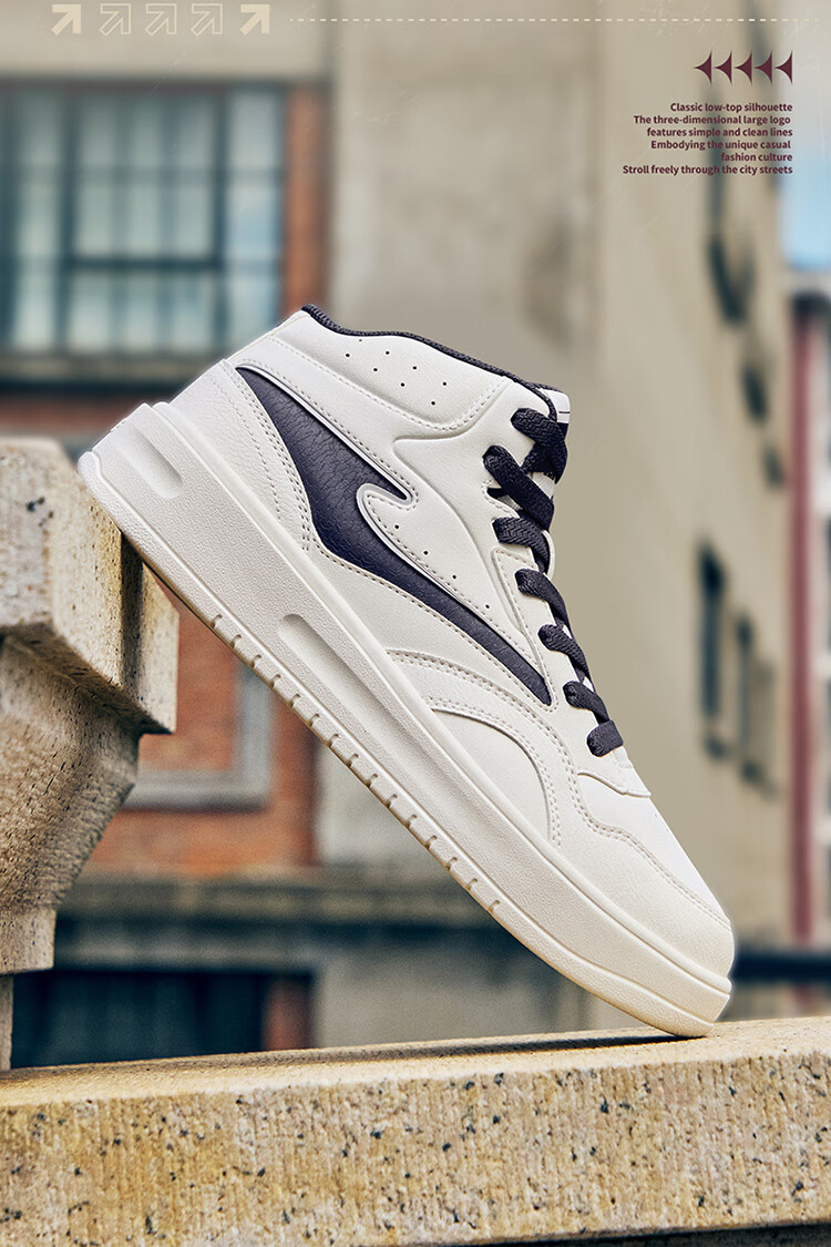 ERKE Men's High-Top Sneakers New Casual Sports Shoes Waterproof Leather Athletic Shoes Snow-Melting 12
