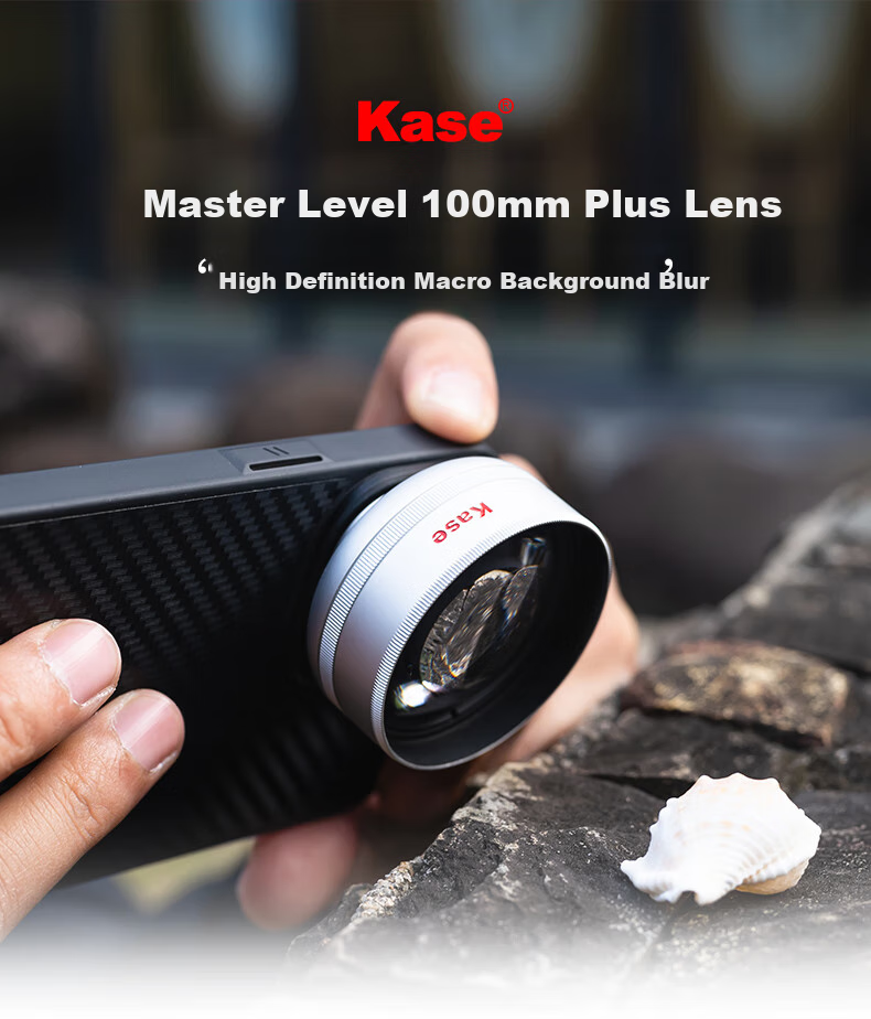 Kase Master-Level 100mm Lens Plus Dedicated Polarizing Filter for Smartphone Macro Lenses, High-Definition Shooting of Flowers And Plants, Fine Details, Micro Background Bokeh, Focusing on Subject Photography Accessories 3