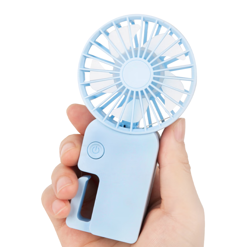 Siyicai Handheld Fan Portable Mini Fan for Home Use USB Rechargeable Desktop Fan Powerful Outdoor Cool Air Small Standing Fan Sky Blue
