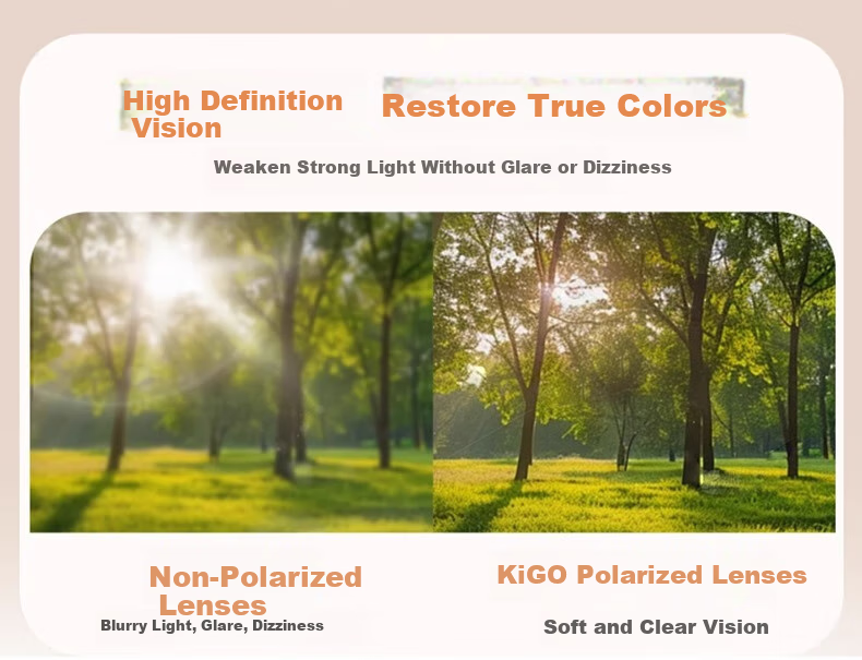 Kigo 2025 Children's Polarized Sunglasses, UV Protection, Children's Day Gift, Sunset Orange (Ages 3-6) 11