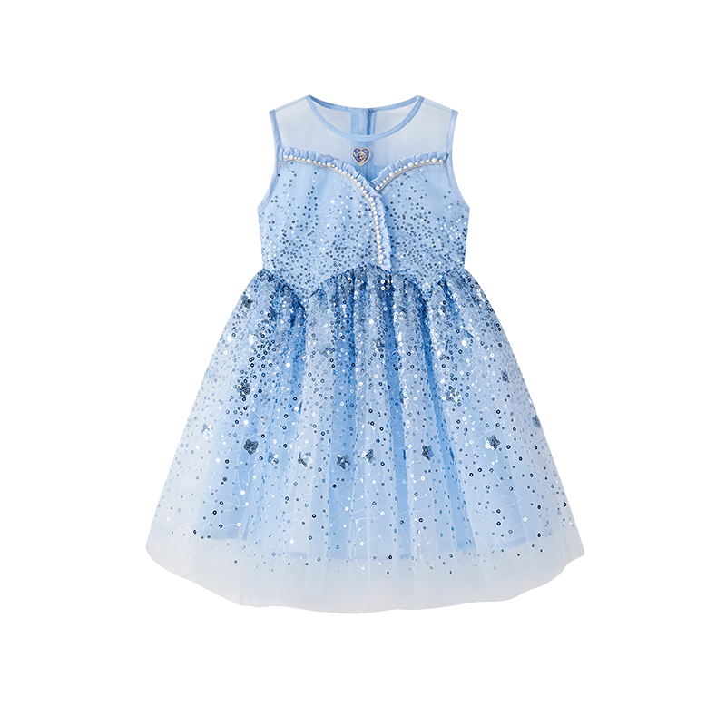 Disney Elsa Princess Dress, Girls' One-Piece Dress, 2026 Summer New Style, Tulle High-End Formal Dress, Birthday Gift