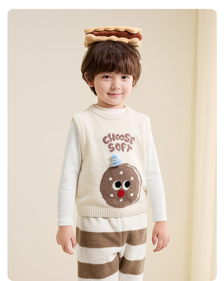 BALABALA 【Naipupu IP】balaOne Kids Vest Children's Winter Warm Vest Girls 2025 208425171001 17