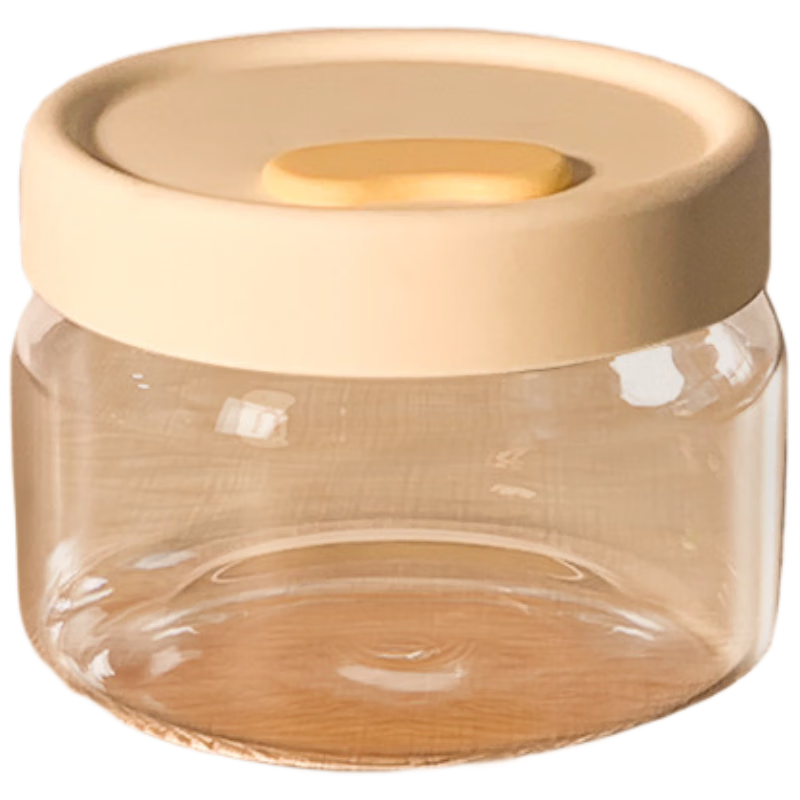 KATEI STORY Round Glass Lunch Box, Microwave-Safe Bento Bowl, Food-Grade Container for Office Workers, Soup And Meal Storage Box
