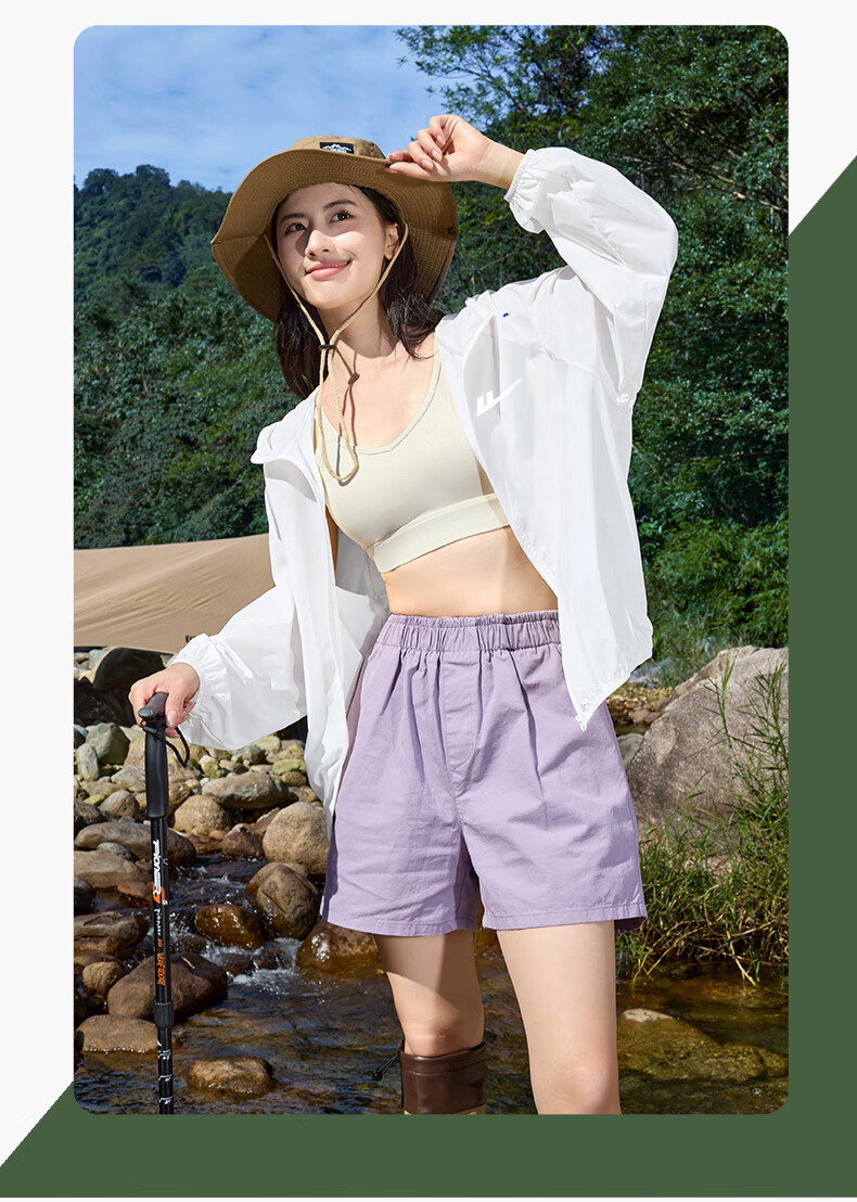 Warrior Mountain Commuter Dual-Wear Original Yarn Sunscreen Jacket for Women Summer Outdoor Cooling UPF50+ UV Protection Lightweight Sports Jacket 8