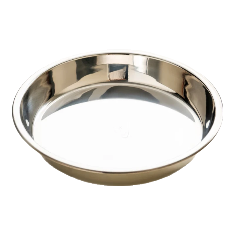 Onlycook 304 Stainless Steel Dinner Plate Household Vegetable Plate Steaming Fish Plate Steamed Rice Roll Round Plate Cold Noodle Plate Flat Tray - 26cm