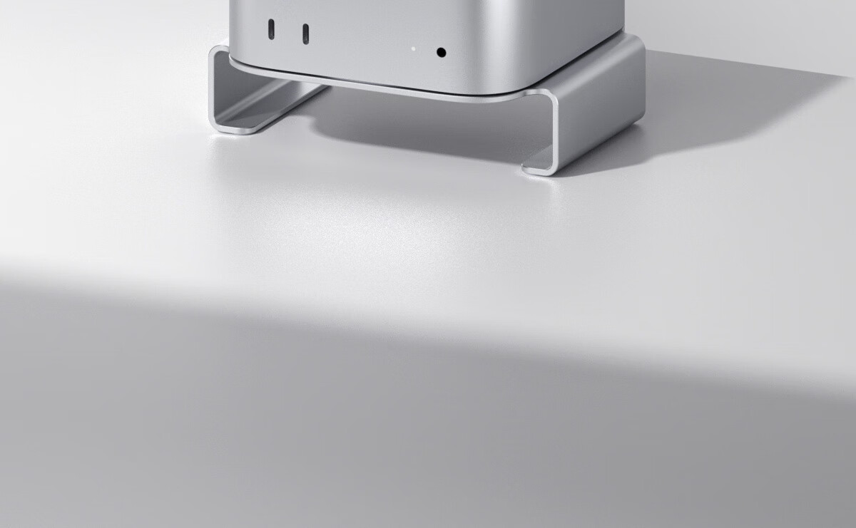Haibeisi Stand Base Compatible with Mac mini M4/M4 Pro Desktop Support Bracket Cooling Rack Aluminum Alloy Metal 2