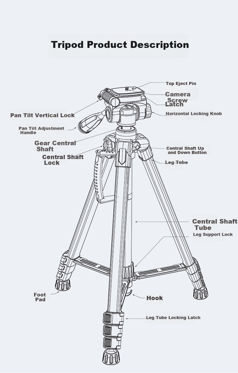 Llano Camera Tripod for DSLR, Mirrorless, Smartphone And Action Cameras Professional Grade Support Suitable for DJI Pocket 3, Fuji, Nikon, Sony Anti-Shake Shooting Tripod Portable Live Streaming 12