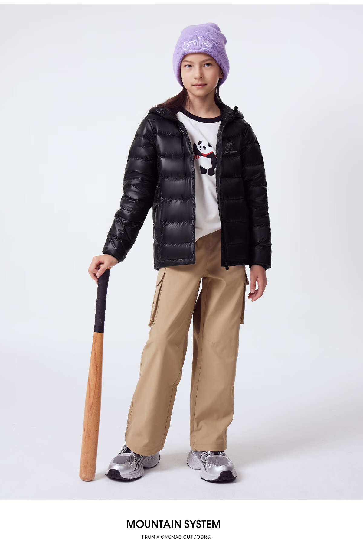 Panda Camel Series Kids Lightweight Down Jacket 3A Antibacterial Antistatic Warm Autumn Winter Coat for Boys and Girls 7342,150 6