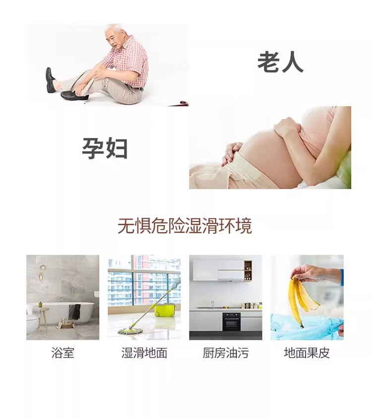 TZLDN Plus Size Non-Slip Elderly Slippers Anti-Slip Fall Prevention Men's Women's Four Seasons Home Bathroom Shower Sandals 1