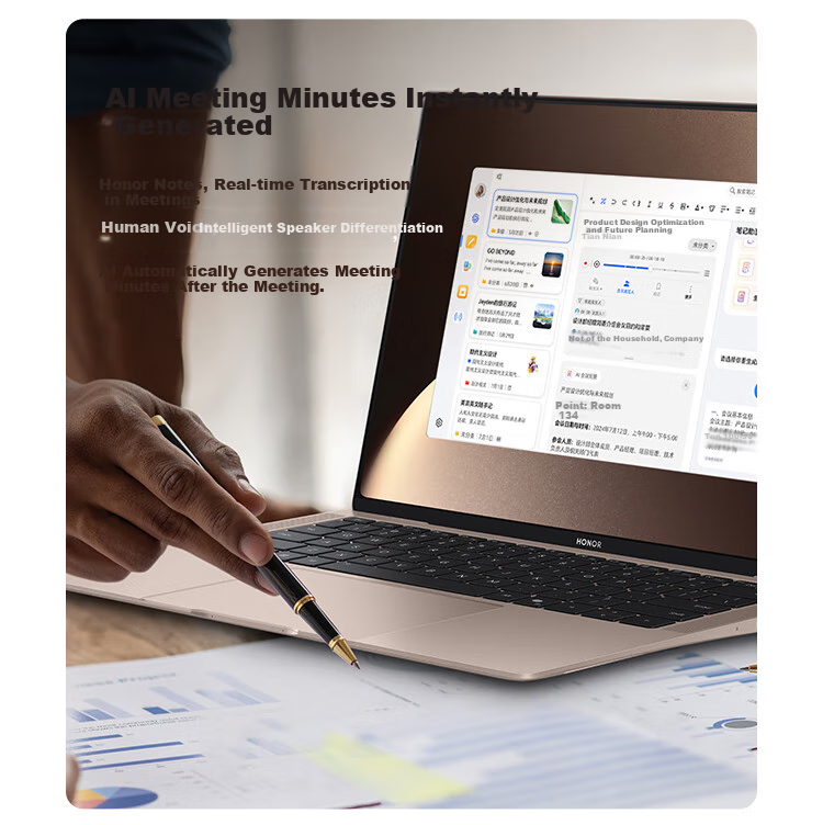 HONOR MagicBook Art14 2025 [Subsidies], Ultra-Thin AI Laptop with Core Ultra5, 32GB RAM + 1TB Storage, 3.1K Display, Eye Protection, Summer Olive Gree 29