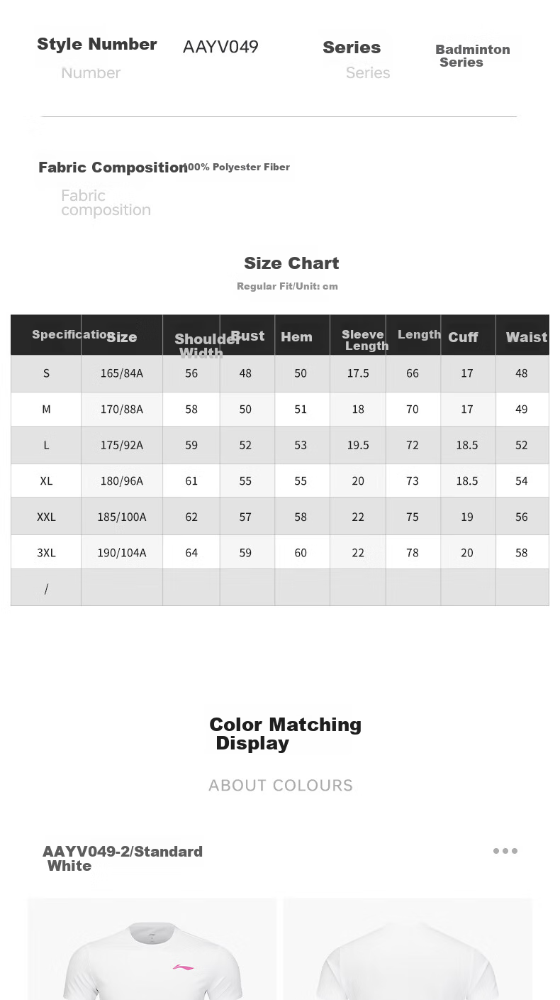 Li-Ning Badminton Jersey for Men And Women, Club Series Competition Top, Breathable Sweat-Absorbing Professional Sportswear 4