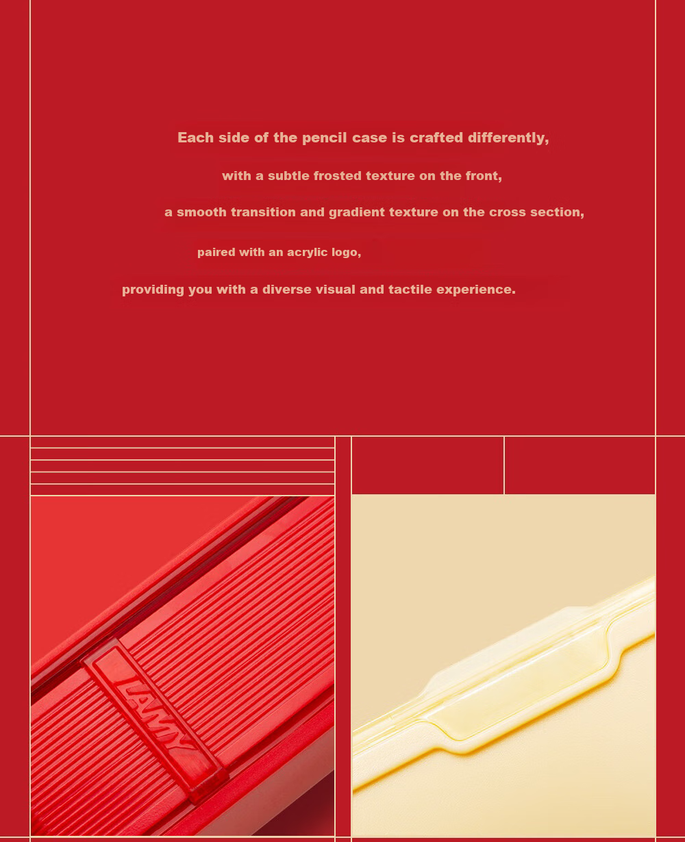 LAMY Fountain Pen Gift Box, Safari Series Calligraphy Posture Correction Fountain Pen, Student Stationery, Office Gift, Holiday Present, Corporate Bulk Purchase, Strawberry Red 0.5mm 12