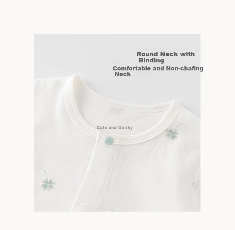 Guaiqi Bear Unisex Baby Pure Cotton Romper Summer Long Sleeve Air Conditioning Suit Newborn Spring Autumn Pajamas Thin Jumpsuit 7