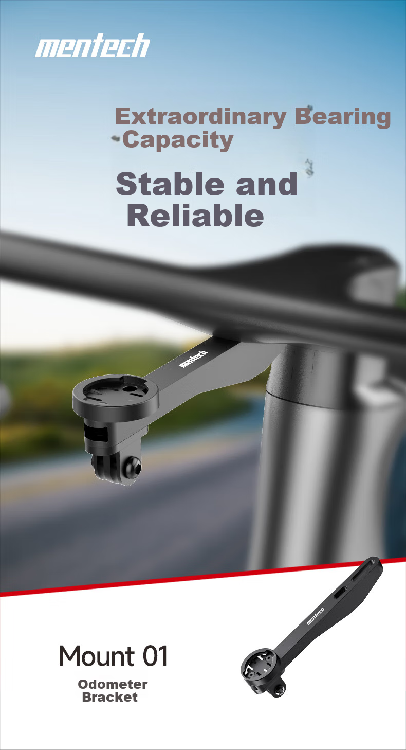Mentech Meitan | Mount01 Bicycle Computer Bracket, Sports Camera And Bike Light Accessory Extension Bracket 2