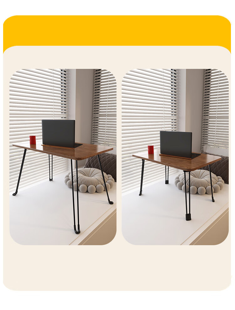 Yupin Foldable Bed Desk, Study Bedroom Office Table, Bay Window Simple Dormitory Student Computer Desk BGZ775 Thickened Versio 10