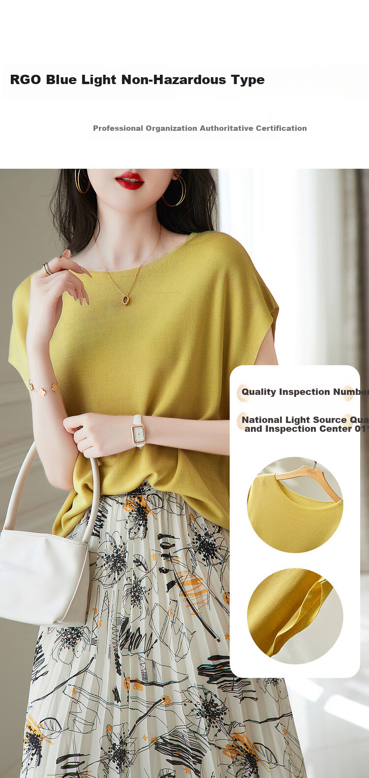 Dme [One-Word Collar Knit Top], Summer Elegant Batwing Sleeve Short-Sleeve Knit Sweater, Women's Blouse 2