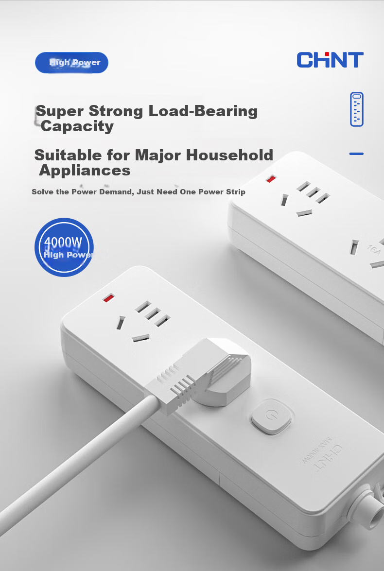 CHNT Socket/power Strip/outlet Strip/power Bar/extension Cord, 6 Outlets with Master Switch, Wireless, No Cord 10