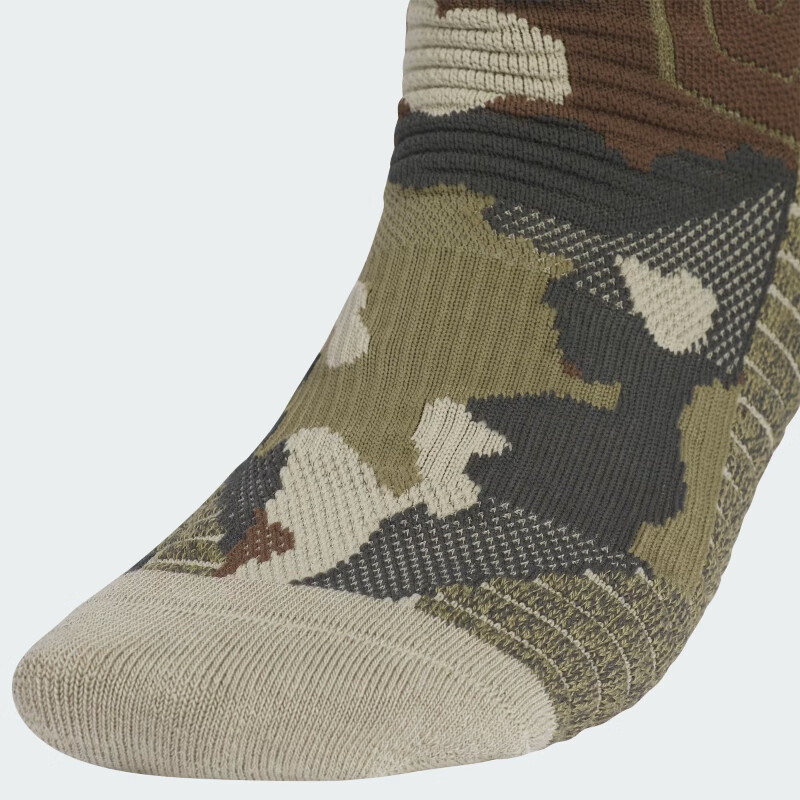 Adidas Unisex Basketball Series SLCTCW 3.0 CAMO Single And Double Socks KE7787 Silver Gray M 2