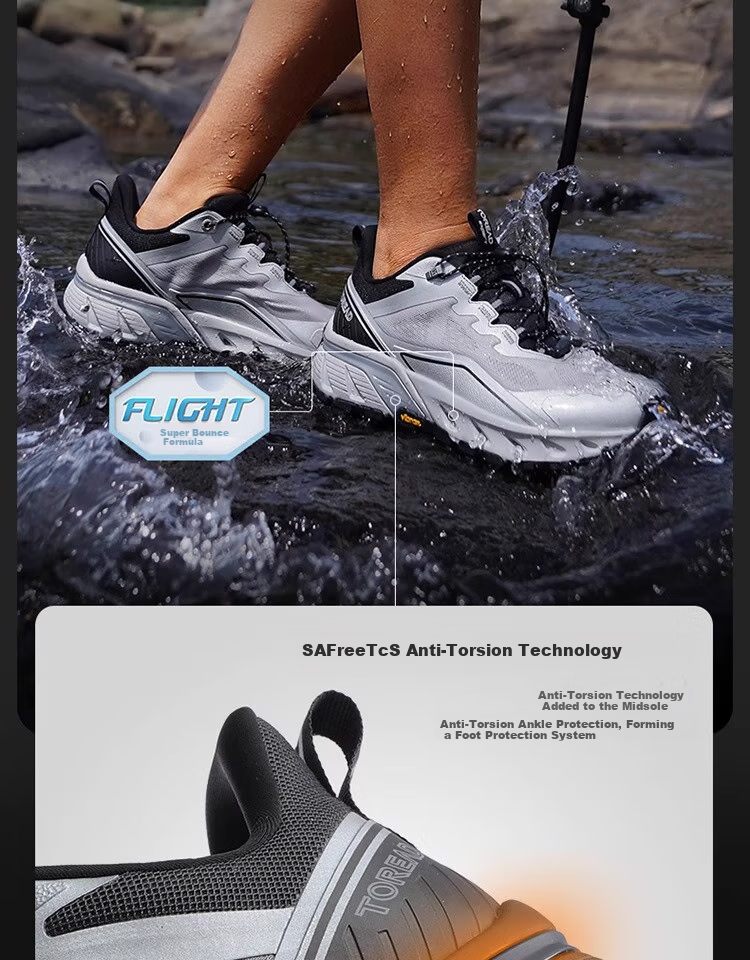 TOREAD Water Shoes for Stream Trekking, Outdoor Hiking, Non-Slip Breathable Beach Sandals, Beige And Black Men's Size 42 9