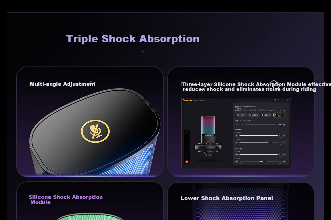 Maono Dynamic Microphone, Professional Live Streaming And Recording Speaker, Gaming Noise Reduction Computer Microphone, Host Voiceover Microphone, Built-In Sound Card, Shanke (PD300) Cantilever Model 8