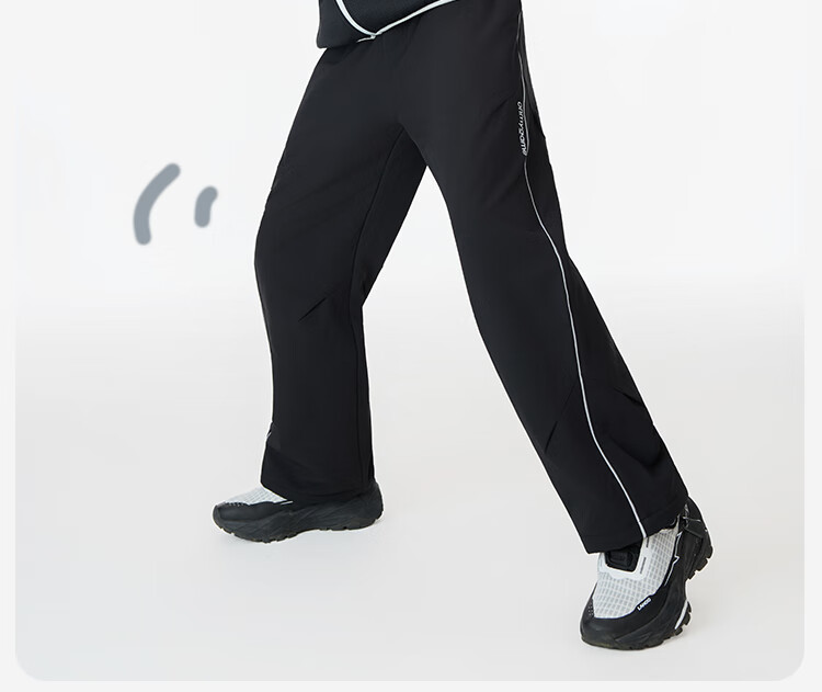 Onmygame Color Shell Pants Children's Lightweight Outdoor Long Pants Autumn Black 110 6