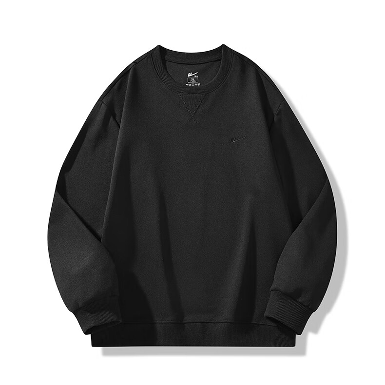 Huili Round Neck Sweatshirt for Men with Embroidery, Long-Sleeve T-Shirt, Printed Undershirt, Casual Trendy Jacket for Men in Spring And Autumn Seasons 12
