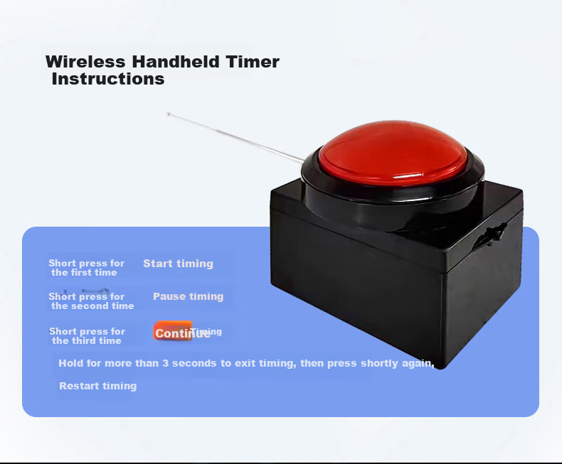 HoTai Electronic Multifunctional Sports Competition Reminder Countdown Timer with Wireless Hand Clapper, Model 3613 Timer 6